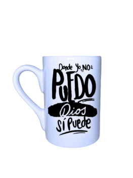 Taza blanca asa grande 10 onzas