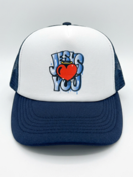 Gorra estilo camionero color azul marino