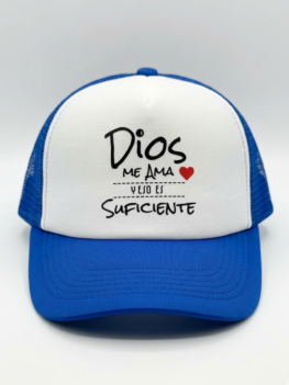 Gorra estilo camionero color azul royal
