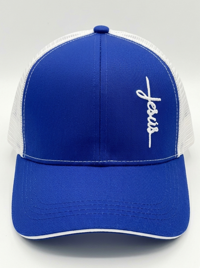 Jesús firma lateral azul B
