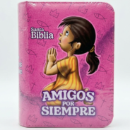 Santa Biblia amigos por siempre Rosa Frente