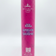 Santa Biblia amigos por siempre Rosa lomo