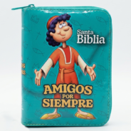 Santa Biblia amigos por siempre azul Frente