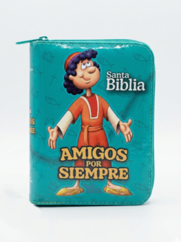 Biblia Infantil Amigos por Siempre color Aqua