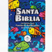 santa biblia con ilustraciones frente