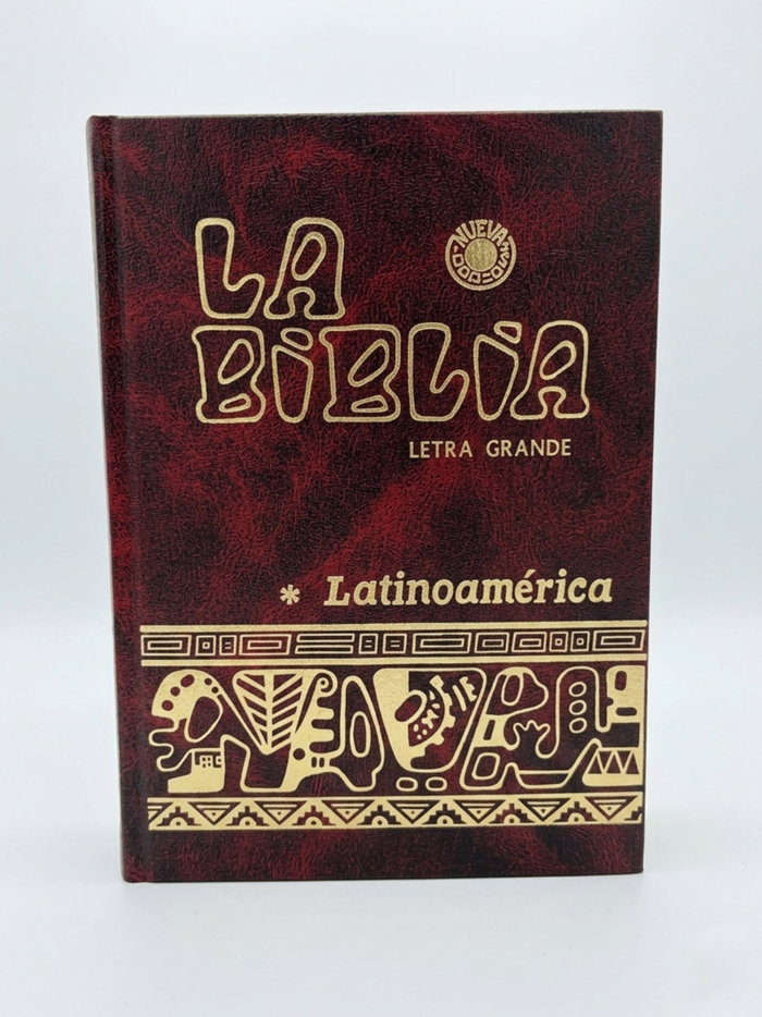 Biblia latinoamericana Letra grande frente Roja
