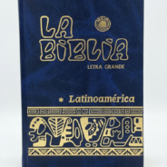 Biblia latinoamericana Letra grande frente azul