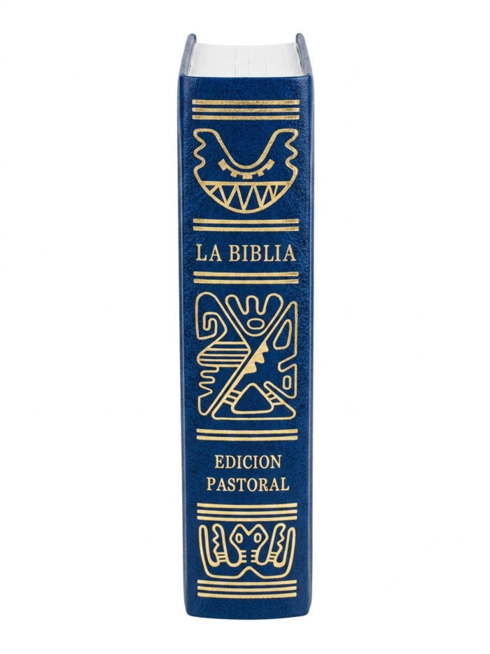 Biblia latinoamericana Letra grande lomo azul