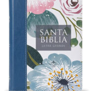 Santa biblia Letra grande Portada de flores Portada