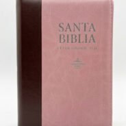 Santa biblia Letra grande Portada rosa Portada